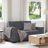  Dvosjed Sofa Tamno siva 160x78x84 cm Baršun | shoptok.hr