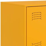 vidaXL Komoda boja senfa 67 x 39 x 107 cm čelični | shoptok.hr