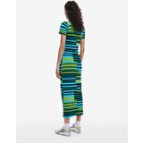 Desigual Pletena haljina mornarsko plava / svijetloplava / svijetlozelena / tamno zelena | shoptok.hr