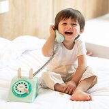 Classic World Drvena igračka Plavi retro telefon | ePonuda.com