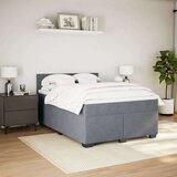 vidaXL Krevet s oprugama i madracem tamnosivi 140x200 cm baršunasti | shoptok.hr