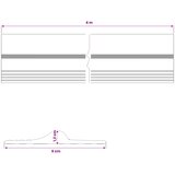  Brtva za garažni pod Crna i Žuta 12 x 90 mm 4 m PVC | shoptok.hr