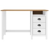  Radni stol Hill s 3 ladice 120 x 50 x 74 cm od masivne borovine | shoptok.hr