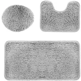 Set od tri univerzalna kupaonska tepiha siva 2