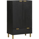 vidaXL Visoka tabla črna 60x33x100 cm Izoblikovan les Cene