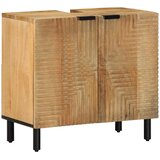 2-dijelni set kupaonskog namještaja smeđe puno drvo Mango | shoptok.hr