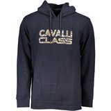 Cavalli Class MEN&#39;S BLUE ZIPLESS SWEATSHIRT | Shoptok.si