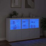  Komoda s LED svjetlima bijela 162 x 37 x 100 cm | shoptok.hr