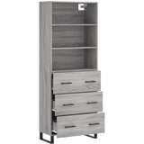  Visoka komoda siva sonome 69,5x34x180 cm od konstruiranog drva | shoptok.hr