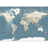  Foto tapeta - Vintage World Map 245x175 Samoljepljiva | shoptok.hr