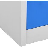  Ormarići s ključem 5 kom svjetlosivi/plavi 90x45x92,5 cm čelik | shoptok.hr
