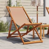  The Living Store Zložljiv stol taupe trden evkaliptusov les in tkanina - Stol Za Plažo, (21494087) | Shoptok.si