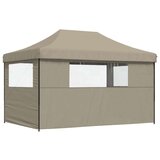Šator za svadbe - šator za zabave Sivo-smeđa 292 x 440 x 315 cm Oxford tkanina - Sivo-smeđa s dvije bočne zidove Da | shoptok.hr
