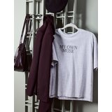 Sinsay Pamučna majica s natpisom | shoptok.hr