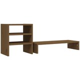  Stalak za monitor boja meda 81 x 20 x 30 cm od masivne borovine | shoptok.hr