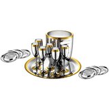 Zepter Masterpiece la perle set za šampanjac, posrebren sa zlatnom dekoracijom | ePonuda.com