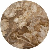  Okrugla fototapeta - Carved plant and flower ornaments 140x140 | shoptok.hr