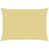  Jedrilica za sunčevu sjenu Žuta i bijela 3,5 x 4,5 m HDPE | shoptok.hr