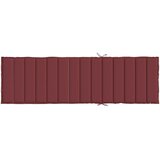  Jastuk za ležaljku prošarani vino crvena 200x60x4 cm od tkanine | Eponuda.com