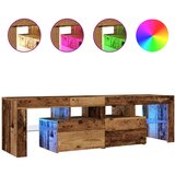 vidaXL TV omarica z LED starinski les 140x36,5x40 cm inženirski les, (21555488) Cene