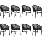  9-dijelni vrtni blagovaonski set crni | Eponuda.com