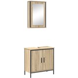 vidaXL 2-delni set kopalniškega pohištva iz hrasta | Shoptok.si