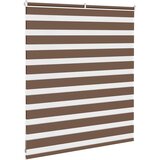 Zebra zavjesa Smeđa 135x100 cm Širina tkanine 130,9 cm Poliester | shoptok.hr