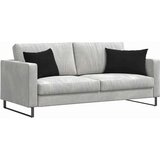 vidaXL Blazine za kavč 2 pcs Črna 60 x 40 cm Žametna tkanina | Shoptok.si