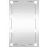 Maison Chic Stensko Ogledalo - Zrcalo - Kozmetično ogledalo z LED lučmi 50x80 cm stekleno pravokotno, (21697804) | Shoptok.si