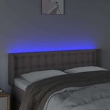  Uzglavlje sivo 147x16x78/88 cm od umjetne kože | shoptok.hr