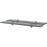 vidaXL Zidne police 2 kom staklene 70 x 10 cm 8 mm Cijene