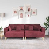 SOFA s jastukom 3 pcs Vinska crvena tkanina | shoptok.hr