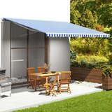 vidaXL Nadomestno blago za tendo modro in belo 5x3,5 m Cene