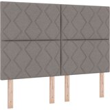  Postelja z vzmetnico z vzglavjem Taupe 160 x 200 cm blago, (5000126370) Slike