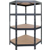 AR SHELVING regal 180 X 90 X 90 X 45 cm, kotni, 4 police, 250 kg/polico, Garage45, CORNER RIV250 RN Cene