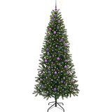 vidaXL Umestno božično drevo med 300 LED Zelena 240 cm PE in PVC | Shoptok.si
