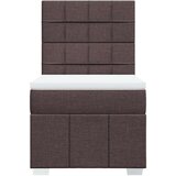 vidaXL Krevet s oprugama i madracem tamnosmeđi 80x200 cm od tkanine | shoptok.hr