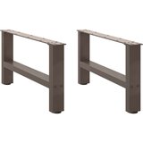  noge kavne mizice naravno jeklo 2 kosa 70x(30-31) cm jeklo, (21828241) | Shoptok.si