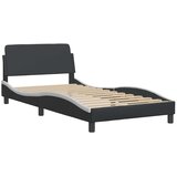  Okvir za krevet Dover crno-bijeli 100 x 190 cm umjetna koža | shoptok.hr