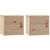 Maison Chic Stenska omarica - Zidna omarica 2 kosa 31,5x30x30 cm trdna borovina iu783, (22063503) | Shoptok.si