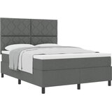  Krevet s opruga kutije Tamno siva 140 x 190 cm tkanina | shoptok.hr
