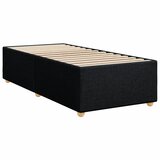 Krevet s oprugama i madracem crni 100 x 200 cm od tkanine | shoptok.hr