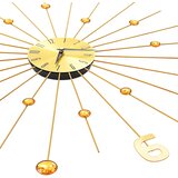  Zidni sat metalni 70 cm zlatni | shoptok.hr