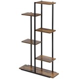  Crni metalni stalak za cvijeće 60 x 20 x 113 cm | shoptok.hr
