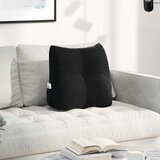  Jastuk za leđa Crna 45 x 24 x 50 cm Baršun | shoptok.hr