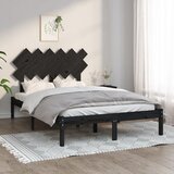 The Living Store Posteljni okvir črn 135x190 cm trden les - Posteljni Okvir, (21530380) | Shoptok.si