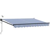  Električna retraktabilna tenda Plava i bijela 3 x 2,5 m | Eponuda.com