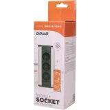 Orno Produžni kabel sa 3 x Schuko utičnice, ugradbena - OR-GM-9001/B-G(GS) | shoptok.hr