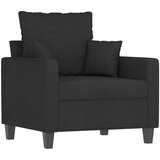  The Living Store Fotelj črn 60 cm blago - Fotelj, (21499520) | Shoptok.si