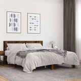  Okvir za krevet boja hrasta 150x200cm konstruirano drvo i metal | shoptok.hr